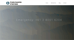 Desktop Screenshot of cryonics.org.au