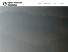Tablet Screenshot of cryonics.org.au