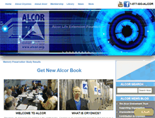Tablet Screenshot of cryonics.com